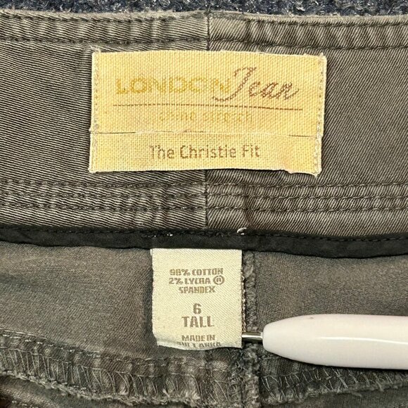 London Jean Womens The Christie Fit Pants 6 Tall Cotton/Lycra Spandex Blend - Picture 3 of 10